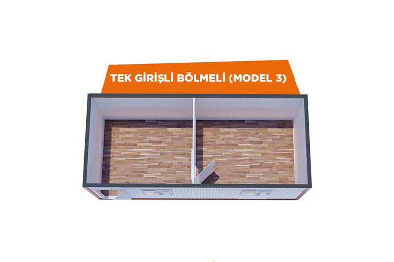 TEK GİRİŞLİ BÖLMELİ (MODEL 3)